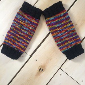 Fair trade Rainbow Legwarmers Shiva